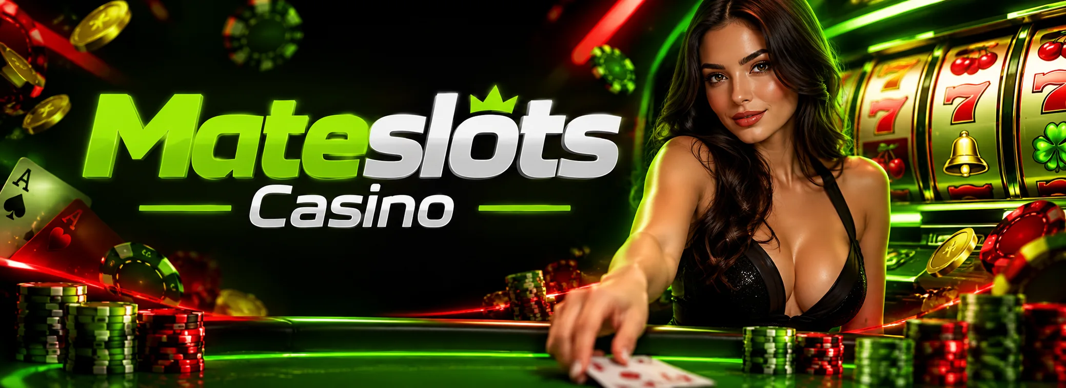 Mateslots Casino welcome offer banner with 50 free spins and £3,500 bonus